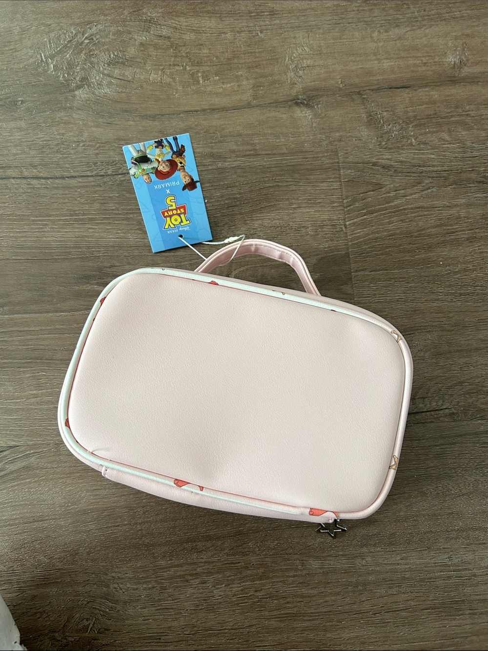 NWT Disney Pink Toy Story Jessie and Bullseye Clear Front Cosmetic Bag - Picture 2 of 5